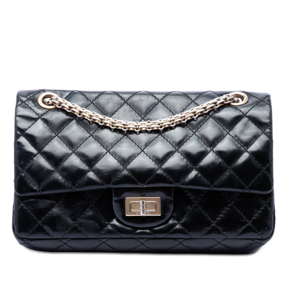 Pre-Loved Chanel Quilted Glazed Calfskin Reissue 2.55 Accordion Flap 225